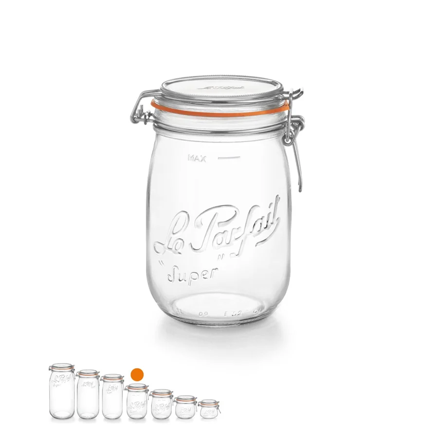 Le Parfait Super · lot de 6 bocaux de 1 L